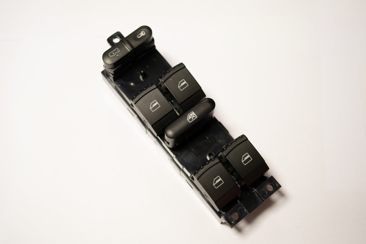 Botonera Alzavidrio Vw Golf Bora Passat Skoda Octavia Negra