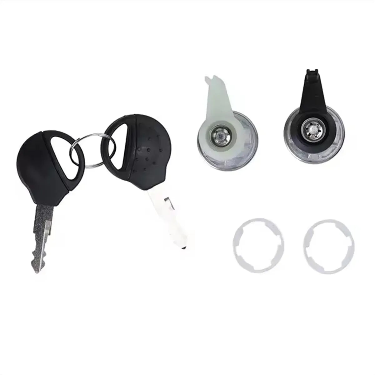Set 2 Cilindros C/llave Puerta Delantera Para Peugeot 206