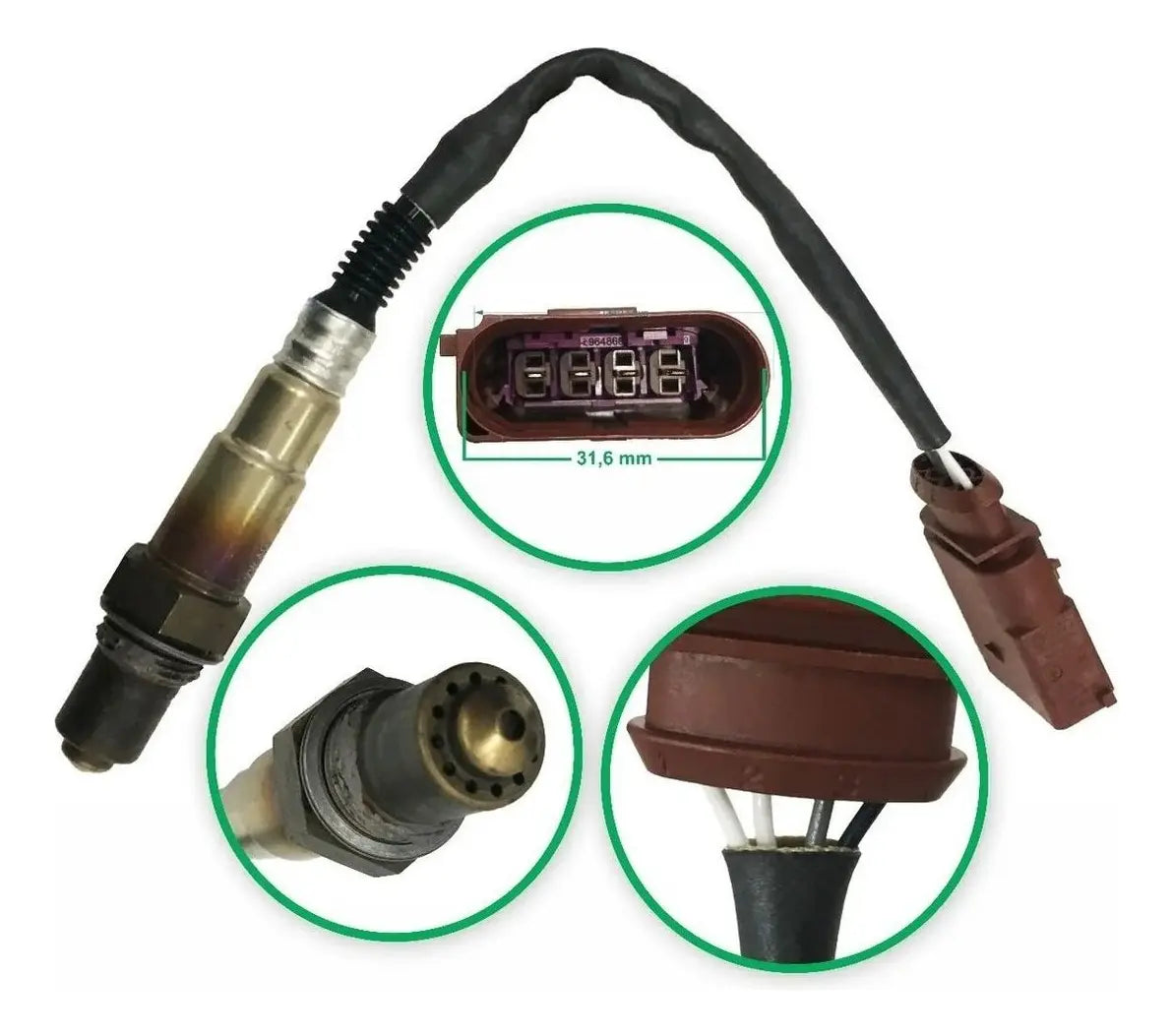 Sensor Oxigeno Sonda Lambda Para Vw Gol G5 Suran Fox 1.6